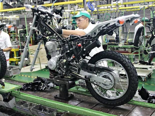 Produção de motos no Brasil recua 18,6% em agosto