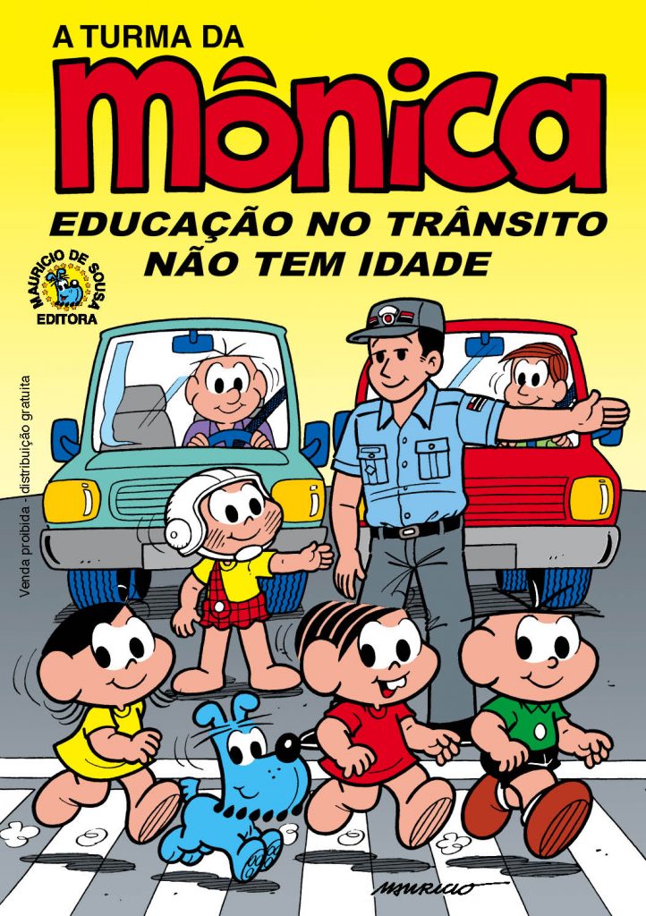 Turma da Mônica ajuda a conscientizar crianças sobre segurança viária