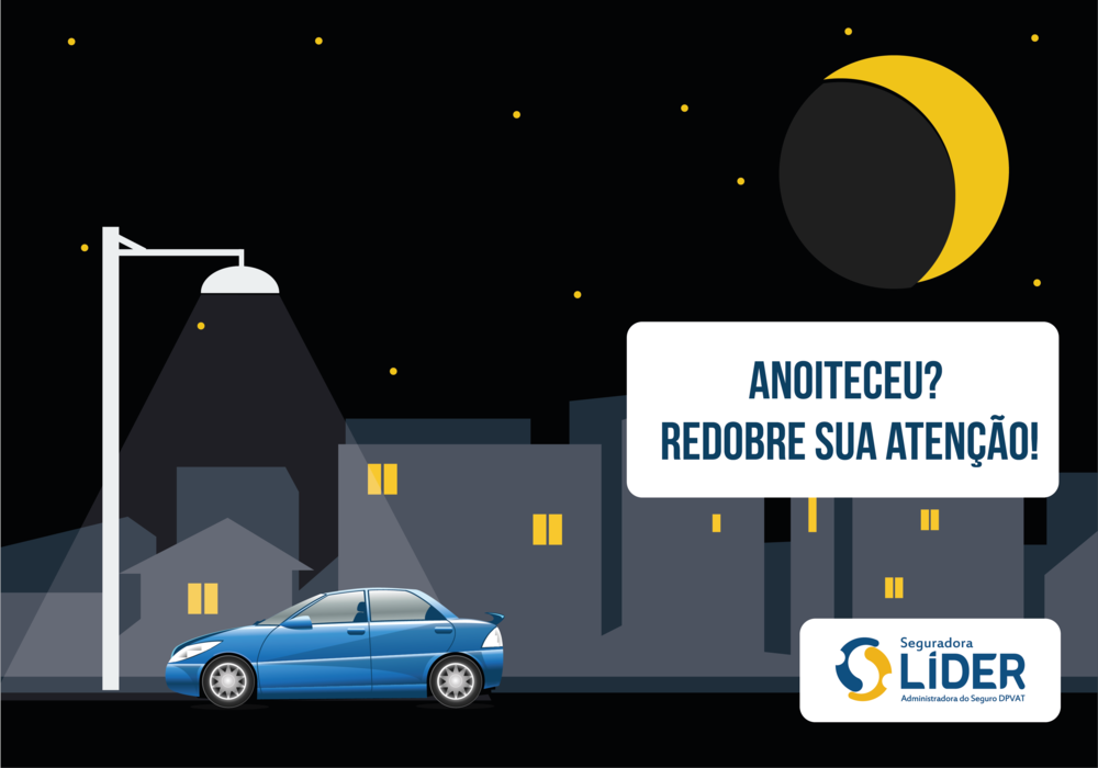Ao anoitecer, cuidado redobrado na direção