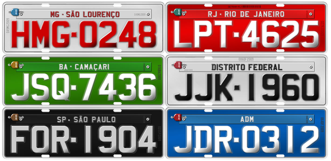 Veja como as placas de identificação de veículos evoluíram no Brasil