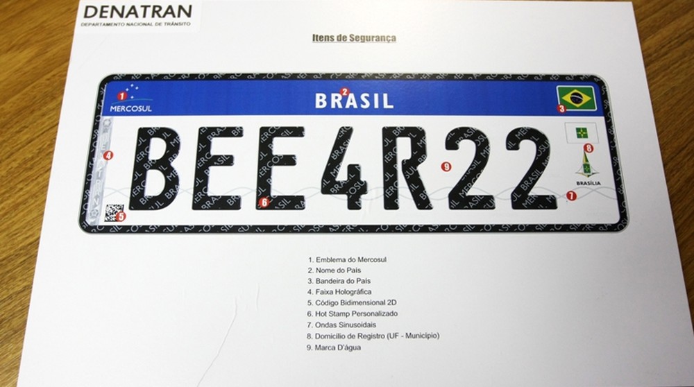 Placa do Mercosul é adiada e não será obrigatória em veículos já emplacados